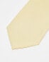 ASOS DESIGN slim tie in pastel yellow