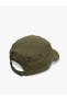 Kasket Şapka Dikiş Detaylı Pamuklu