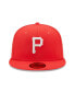 Фото #4 товара Men's Red Pittsburgh Pirates Lava Highlighter Logo 59FIFTY Fitted Hat