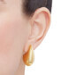 ფოტო #3 პროდუქტის Polished Teardrop Sculptural Stud Earrings in 14k Gold, 22mm