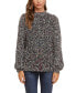 Studio Women's Lurex Confetti Chenille Long Sleeve Sweater