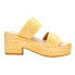 Фото #1 товара BEACH by Matisse Ocean Ave Espadrille Platform Womens Yellow Casual Sandals OCE