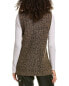 Ganni Wool & Cashmere-Blend Straight Fit Vest Women's Brown Xxs