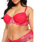 ფოტო #1 პროდუქტის Plus Size Missy Unlined Demi Bra