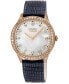 Women's Morcote Black Leather Watch 36mm