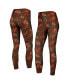 Фото #1 товара Women's Brown Cleveland Browns Breakthrough Allover Print Leggings