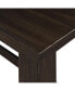 Rustic Wooden Counter Height Dining Table For Small Places, Espresso