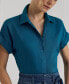 Women's Linen Cuffed Shirt