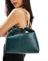 Фото #1 товара River Island pouch bag with chain stripe in dark green