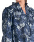 ფოტო #4 პროდუქტის Women's Cotton Floral-Print Ruffled Split-Neck Top