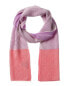 Фото #1 товара Forte Cashmere Fashion Plaited Colorblocked Cashmere Scarf Women's Pink