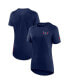 Фото #4 товара Women's Navy Washington Capitals Authentic Pro Rink Raglan Tech T-shirt