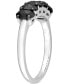 ფოტო #3 პროდუქტის Black Diamond Oval Anniversary Ring (1-1/4 ct. t.w.) in 10k White Gold