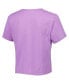 Women's Purple Georgia Bulldogs Core Fashion Cropped T-shirt