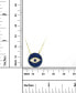 Фото #3 товара Cubic Zirconia & Enamel Evil Eye 18" Pendant Necklace in 14k Gold-Plated Sterling Silver