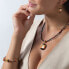 Mysterious women´s Mystery necklace with Lampglas pearl with 24 carat gold NP18