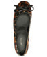 ფოტო #3 პროდუქტის Women's Elis Studded Leopard Ballet Flats