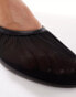 & Other Stories mesh ballet flats in black