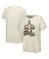 Women's Cream New Orleans Saints Chrome Sideline T-shirt