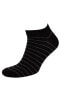 Erkek Çizgili 3'lü Pamuklu Patik Çorap C0112axns