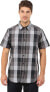 Columbia 241327 Mens Hyco Creek Short Sleeve Button-Up Shirt Black Size Small