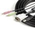 Фото #8 товара StarTech.com 6 ft 4-in-1 USB DVI KVM Cable with Audio and Microphone - 1.8 m - DVI-I - Black - USB - DVI-I + USB A + 2 x 3.5mm - DVI-I + USB B + 2 x 3.5mm