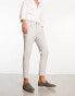 ASOS DESIGN tapered smart trouser in mid grey