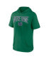 Фото #3 товара Men's Green Notre Dame Fighting Irish Outline Lower Arch Hoodie T-shirt