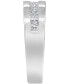 ფოტო #2 პროდუქტის Men's Diamond Princess-Cut Band (1 ct. t.w.) in 10k White Gold