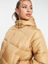 Фото #3 товара Missguided hooded padded jacket in stone