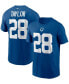 Фото #1 товара Men's Jonathan Taylor Royal Indianapolis Colts Player Name and Number T-shirt