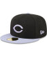 Фото #4 товара Men's Black Cincinnati Reds Side Patch 59FIFTY Fitted Hat