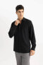 Erkek Uzun Kol Gömlek B7384ax/bk27 Black