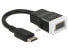 Delock 65588 - HDMI Type C (Mini) - VGA (D-Sub) + 3.5mm - Male - Female - 1920 x 1200 pixels - Black