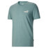 Puma Sun Ray Circle Logo Crew Neck Short Sleeve T-Shirt Mens Blue Casual Tops 67