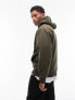 Фото #1 товара Topman classic fit hoodie in khaki