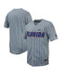 ფოტო #1 პროდუქტის Men's Gray Florida Gators Pinstripe Replica jersey Full-Button Baseball Jersey