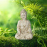 Buddha Figur sitzend 17,5 cm