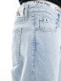 Calvin Klein Jeans 90's straight jeans in light wash Голубой, W38 - фото #9