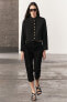 Zw collection cropped buttoned jacket