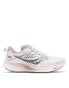 Saucony Ride 17 neutral running trainers in white and lotus