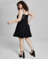 ფოტო #2 პროდუქტის Trendy Plus Size Lace-Corset Scuba Dress