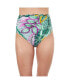 Фото #1 товара Plus Size Tropic Boom High Waist Swim Bottom With Side Shirring