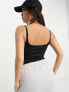 Фото #3 товара Threadbare Petite super stretch cami double strap bodysuit in black