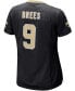 Women's Drew Brees Black New Orleans Saints Game Player Jersey