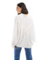 & Other Stories volume blouse with fill edge collar and cuffs in off-white