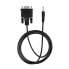 Фото #4 товара StarTech.com 3ft (1m) DB9 to 3.5mm Serial Cable for Serial Device Configuration - RS232 DB9 Male to 3.5mm Cable Used for Calibrating Projectors - Digital Signage - TVs via Audio Jack - DB-9 - 3.5mm - 1 m - Black