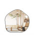 Фото #1 товара Irregular Wall Mirror 29.5" x27.5" Metal Frame Asymmetrical Mirror