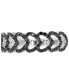 ფოტო #1 პროდუქტის Black Spinel Multi-Heart Ring (5/8 ct. t.w.) in Sterling Silver & Black Rhodium-Plate