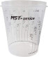 MST-DESIGN Paint Mixing Cups, Pack of 10 with 2300 ml, Robust Disposable Measuring Cups with Mixing Scale, Mixing Cup for Mixing Paints, Fillers, Glazes etc., Mixing Cups, High-Quality Painting